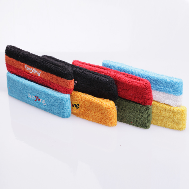 Elastic cotton Sweat Headbands, customized sweat absorbing headband, Girls' Yoga Headbands, Non-Slip Headbands for Running