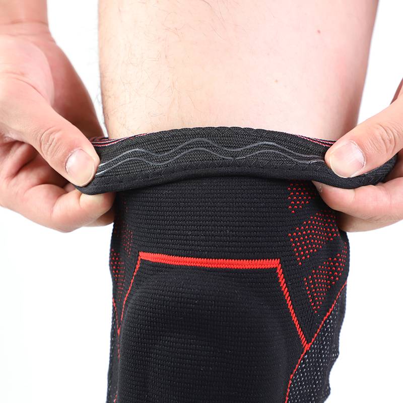 Factory Wholesale Silicone Knee pad with Spring Stabilizer for Basketball