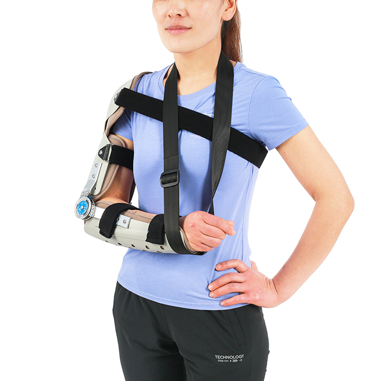 Hinged ROM Elbow Brace, Arm Injury Recovery Support After Surgery, elbow immobilizer stabilizer support brace splint