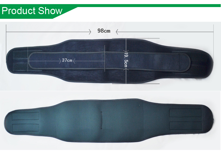 OEM Knitted Elastic lumbar belt Compression waist trimmer belt
