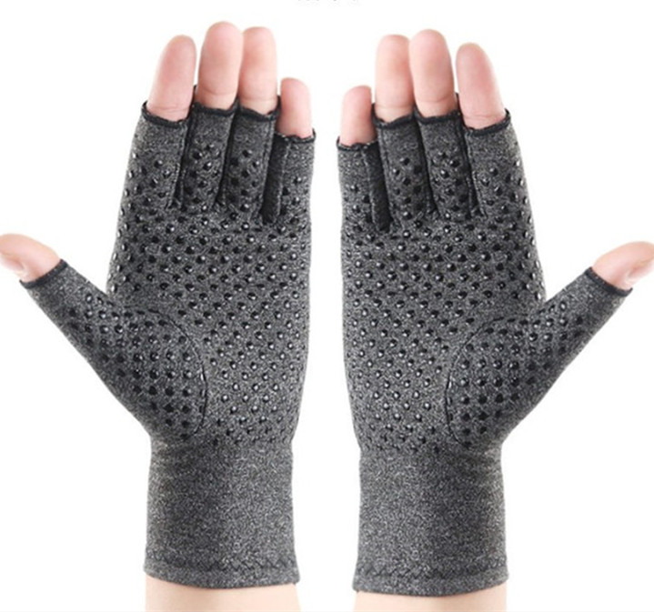 Hot sale anti-slip cycling riding sport half finger gloves arthritis treatment gloves, Relieve Pain from Rheumatoid Carpal Tunnel