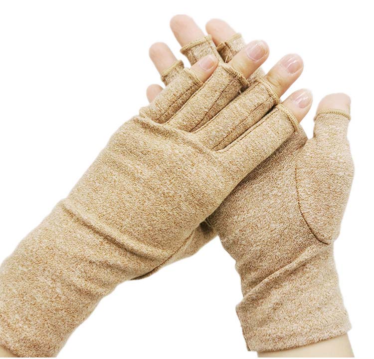 Factory hot selling arthritis hand compression gloves fingerless gloves for carpal tunnel relief