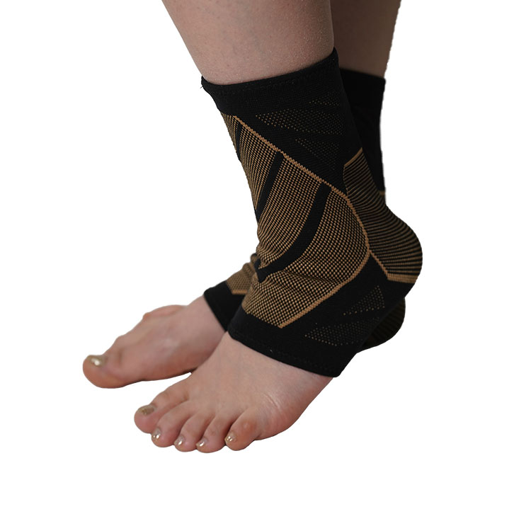 Wholesale Factory Price Elasticated Copper Ankle Support Sleeve 4204