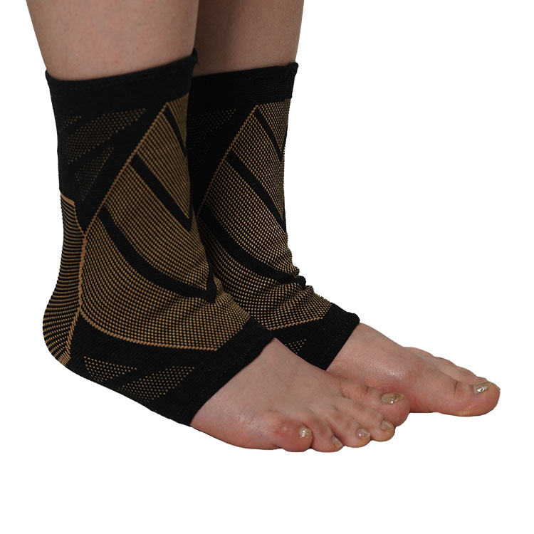 Wholesale Factory Price Elasticated Copper Ankle Support Sleeve 4204