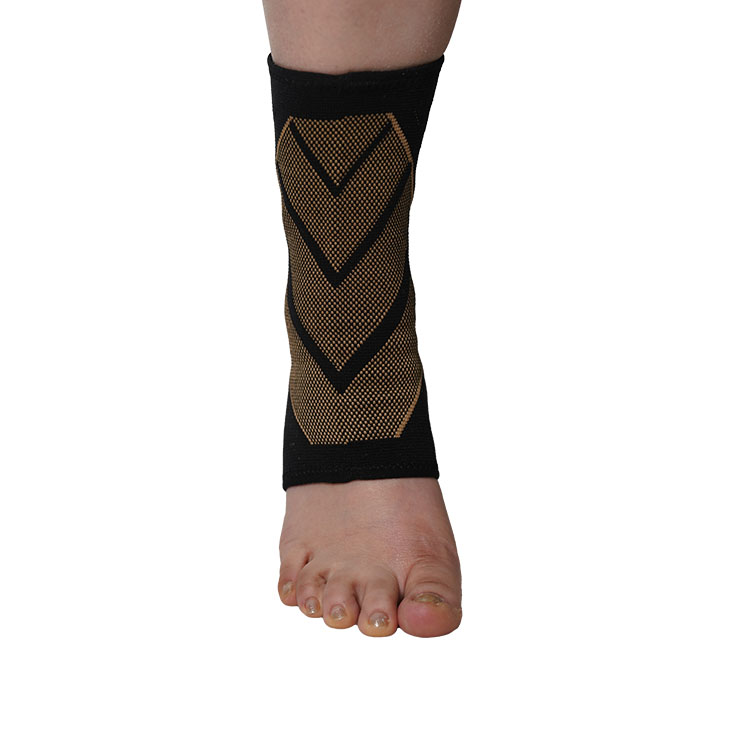 Wholesale Factory Price Elasticated Copper Ankle Support Sleeve 4204