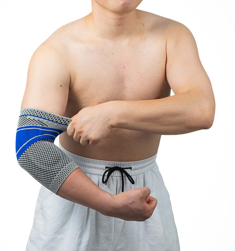 Hot sale breathable elbow sleeve elastic silicone elbow brace wholesale 1039