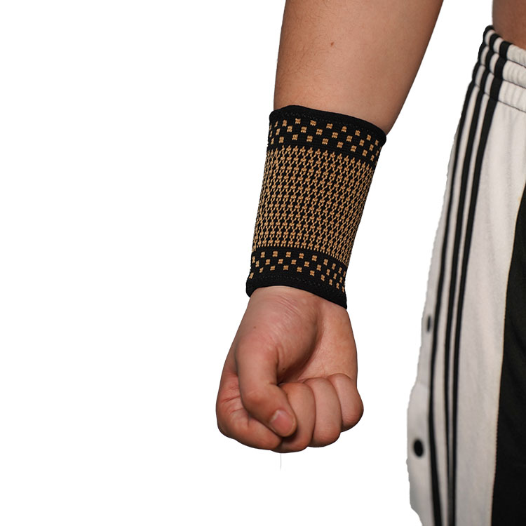 High Quality Black color Prevent Injury Relieve elastic copper wrist guard 7005
