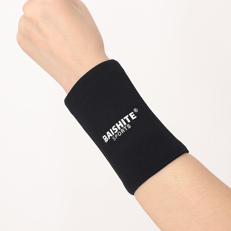 Adjustable Black color four ways pull knitting compression wrist brace 6003