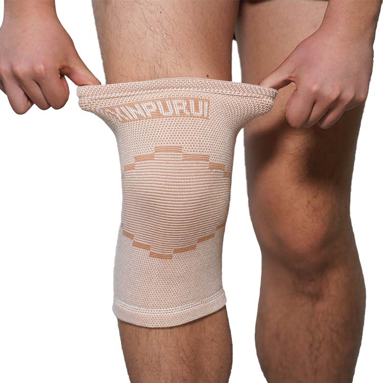 OEM Factory Wholesale Breathable Knitted Elastic Knee Sleeve 3203
