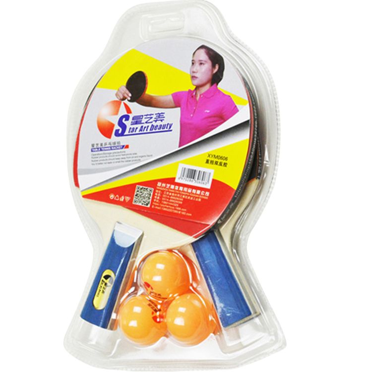 Manufacturers Provide Portable table tennis racket set, Ping Pong Paddle Set of 2, 3 Balls, Competitive Table Tennis Racket for Family Fun