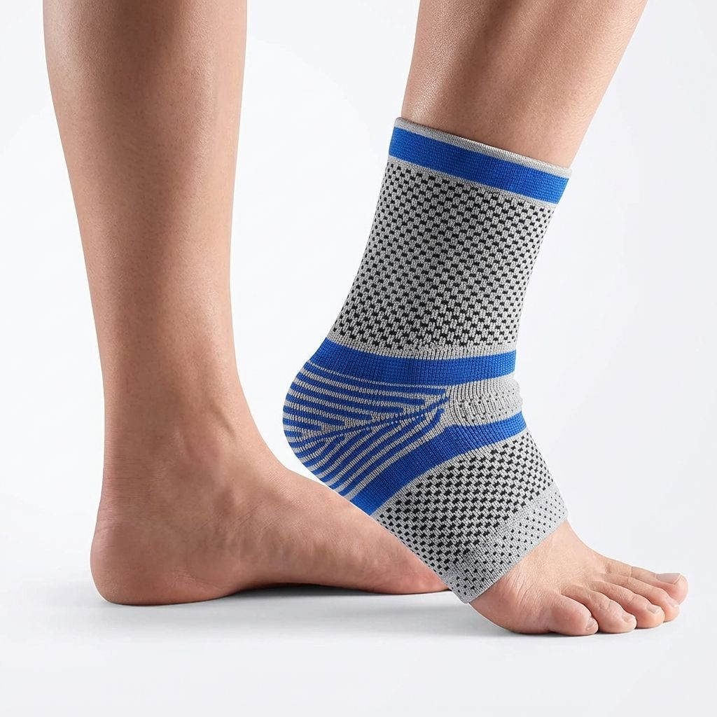 Factory Hot Selling Knitted Ankle Guard with Silica gel Compression ankle Socks 2301